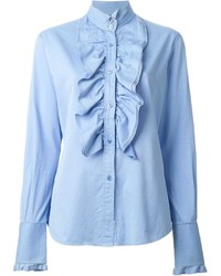 Голубая блуза на пуговицах от Dolce & Gabbana