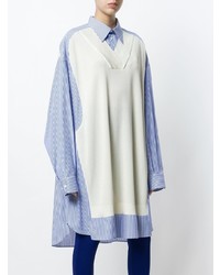 Голубая блуза на пуговицах от Maison Margiela