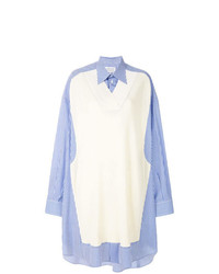 Голубая блуза на пуговицах от Maison Margiela