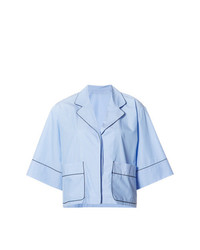 Голубая блуза на пуговицах от Misha Nonoo