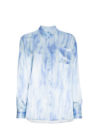 Голубая блуза на пуговицах от Sies Marjan