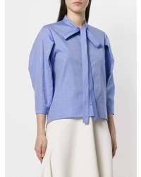 Голубая блуза на пуговицах от Societe Anonyme