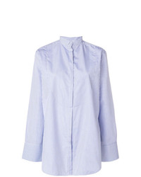 Голубая блуза на пуговицах от Totême