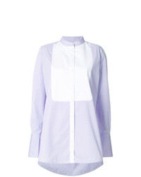 Голубая блуза на пуговицах от Victoria Victoria Beckham