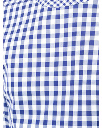 Голубая блузка в клетку от Rosetta Getty