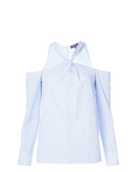 Голубая блузка с длинным рукавом в вертикальную полоску от Rag & Bone