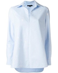 Голубая блузка с длинным рукавом от Alexander Wang