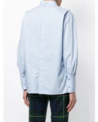 Голубая блузка с длинным рукавом от Enfold