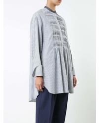 Голубая блузка с длинным рукавом от Roksanda