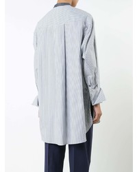 Голубая блузка с длинным рукавом от Roksanda