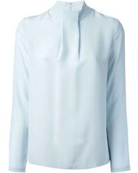 Голубая блузка с длинным рукавом от Raoul