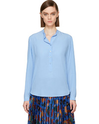 Голубая блузка с длинным рукавом от Stella McCartney