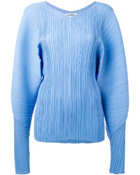 Голубая блузка со складками от Jil Sander