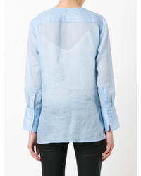 Голубая блузка от Dondup