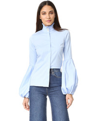 Голубая блузка от Caroline Constas