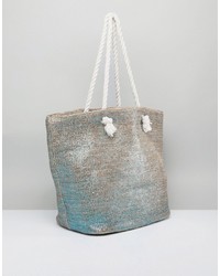 Голубая большая сумка от Asos