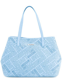 Голубая большая сумка от Love Moschino