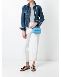 Голубая большая сумка от Dolce & Gabbana