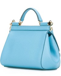 Голубая большая сумка от Dolce & Gabbana