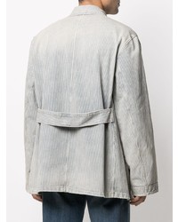 Мужская голубая вельветовая куртка-рубашка от Maison Margiela