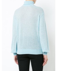 Женская голубая водолазка от Khaite