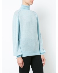 Женская голубая водолазка от Khaite