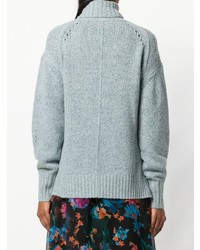 Женская голубая вязаная водолазка от Isabel Marant