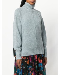 Женская голубая вязаная водолазка от Isabel Marant