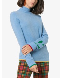 Женская голубая вязаная водолазка от I Am Chen