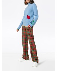 Женская голубая вязаная водолазка от I Am Chen