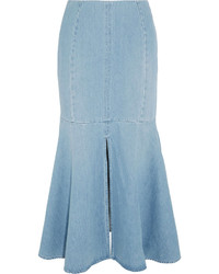 Голубая джинсовая длинная юбка от Kenzo
