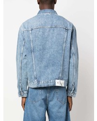 Мужская голубая джинсовая куртка-рубашка от Calvin Klein Jeans