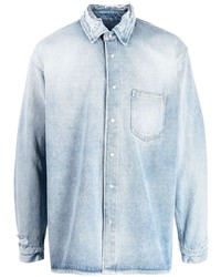 Мужская голубая джинсовая куртка-рубашка от Martine Rose