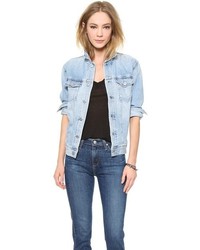 Женская голубая джинсовая куртка от AG Jeans