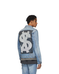 Мужская голубая джинсовая куртка от Ksubi