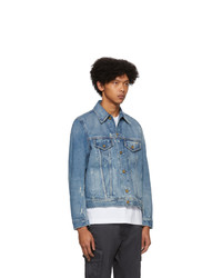 Мужская голубая джинсовая куртка от Diesel