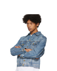 Мужская голубая джинсовая куртка от Diesel