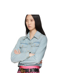 Женская голубая джинсовая куртка от Gucci