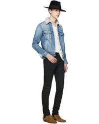 Мужская голубая джинсовая куртка от Saint Laurent