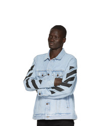 Мужская голубая джинсовая куртка от Off-White