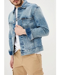 Мужская голубая джинсовая куртка от Calvin Klein Jeans
