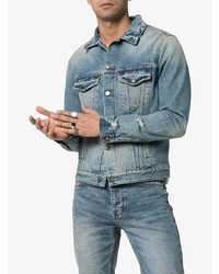 Мужская голубая джинсовая куртка от Alanui