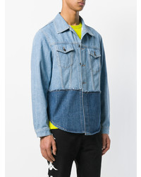 Мужская голубая джинсовая куртка от Paura