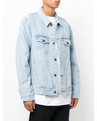 Мужская голубая джинсовая куртка от Off-White