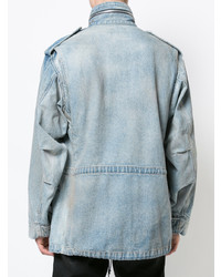 Мужская голубая джинсовая куртка от 424