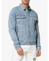 Мужская голубая джинсовая куртка от Balmain