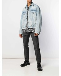 Мужская голубая джинсовая куртка от R13