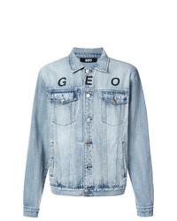 Мужская голубая джинсовая куртка от Geo