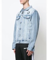 Мужская голубая джинсовая куртка от Geo