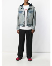 Мужская голубая джинсовая куртка от 424